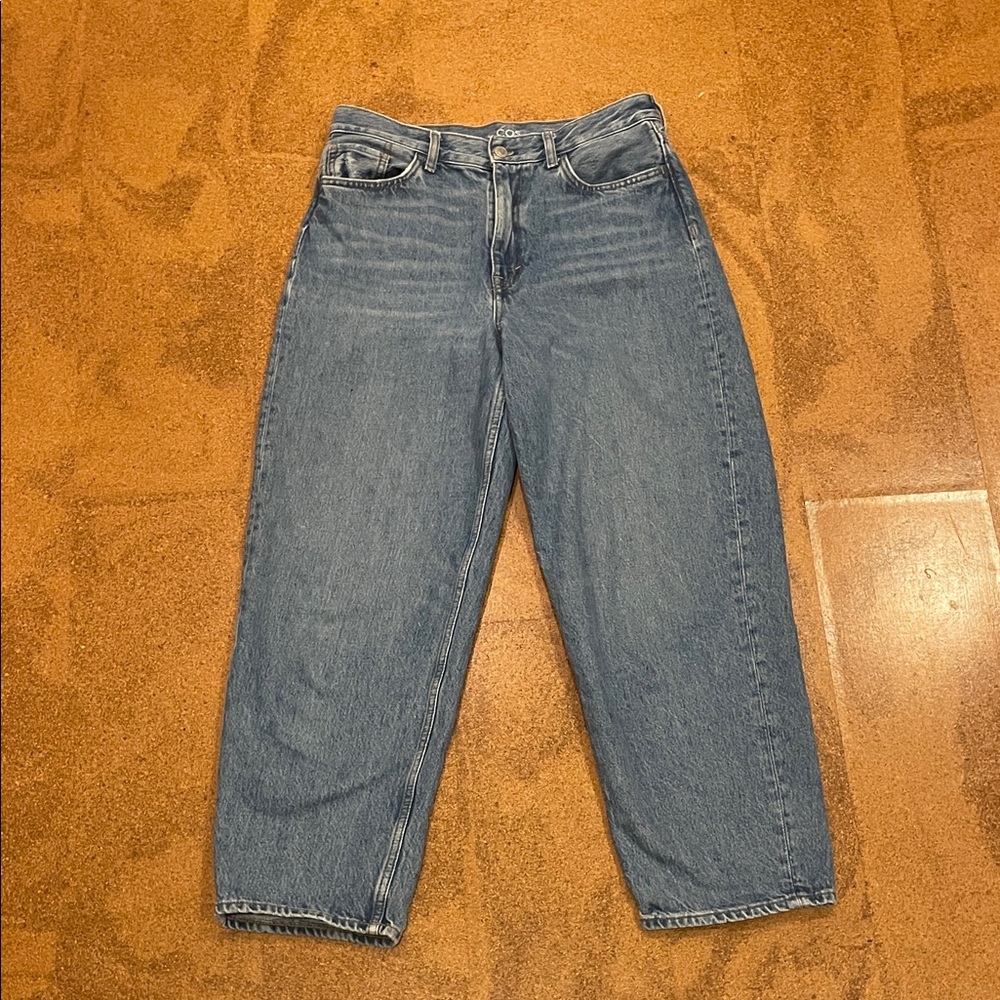 COS Light Blue Tapered Jeans